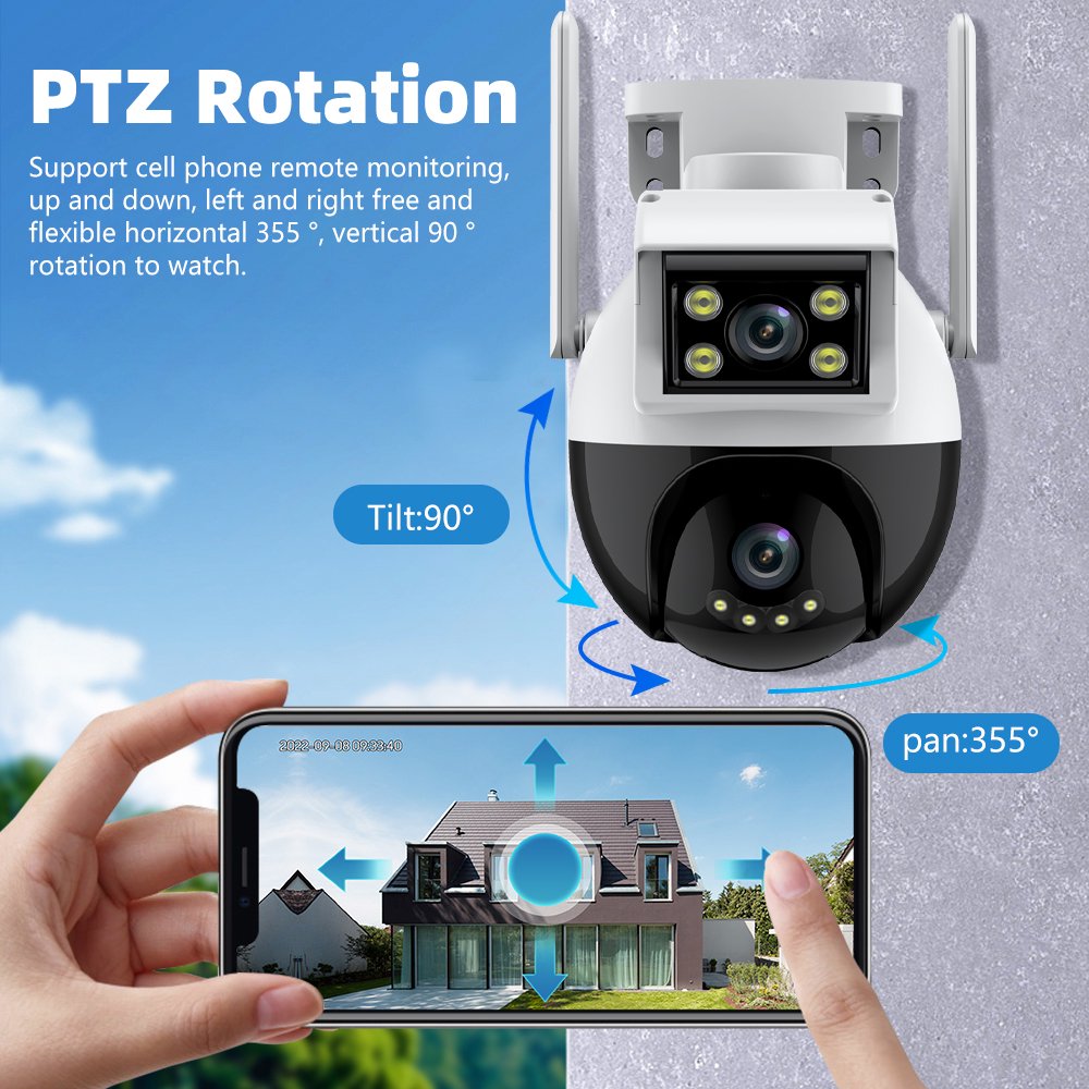 Hausen Binocular Wireless 360° Surveillance Camera