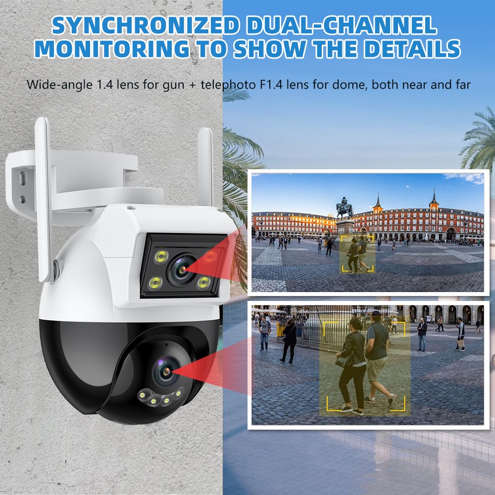 Hausen Binocular Wireless 360° Surveillance Camera