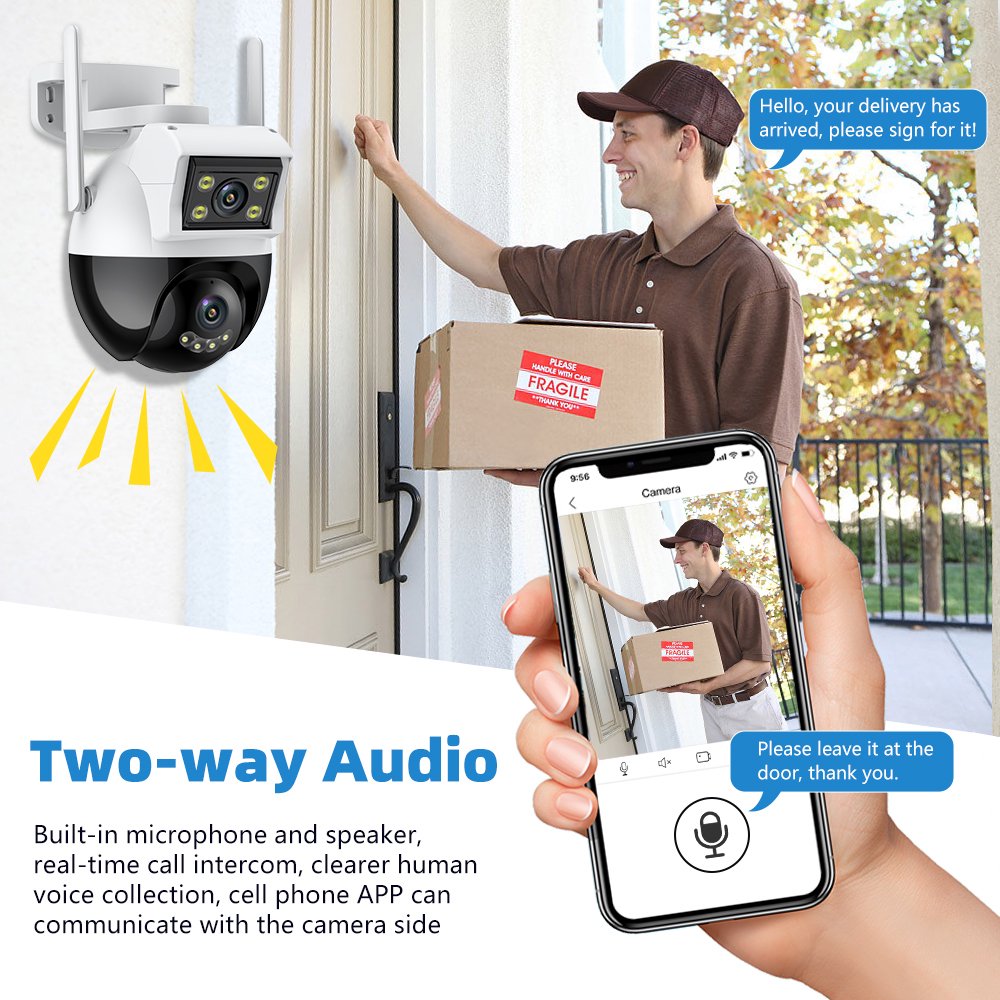 Hausen Binocular Wireless 360° Surveillance Camera