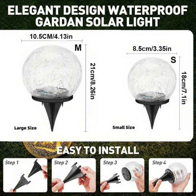 Hausen Solar-Powered Globe Lights